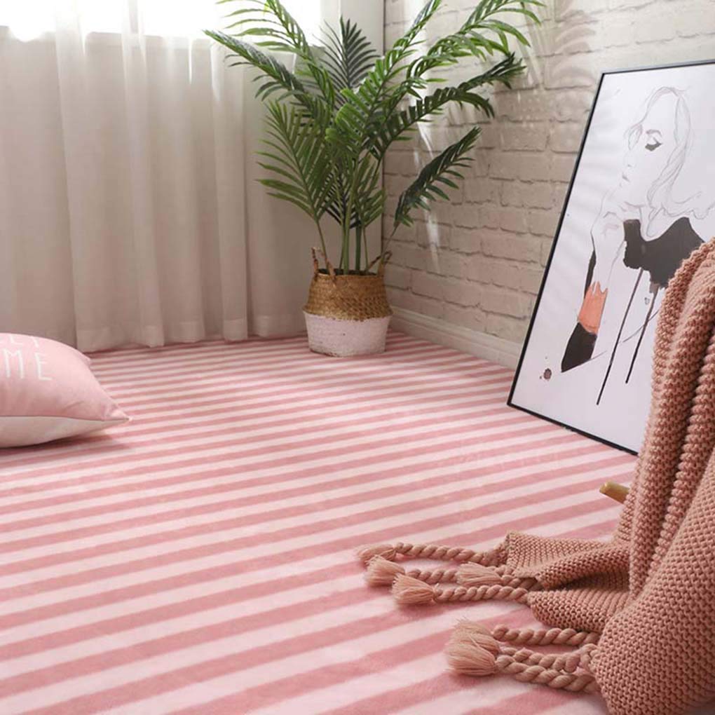 新品モロッコストライプピンクラグ Amazon | ラグ おしゃれ 北欧 ピンク ストライプ柄 カーペット 160x230